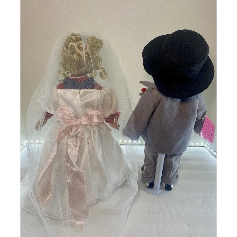 Bride Groom Doll Kids 16 in Set of 2 Tree House Wedding Paradise Galleries